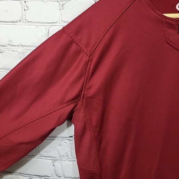 Rawlings Athletic Top Red Maroon Mens M Medium Long Sleeve Number 20 - Picture 6 of 12